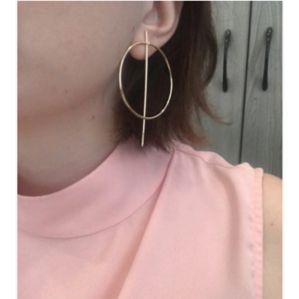 "Infinity & Beyond" Minimalist Cute Hoop Earrings - Picture 7 of 8